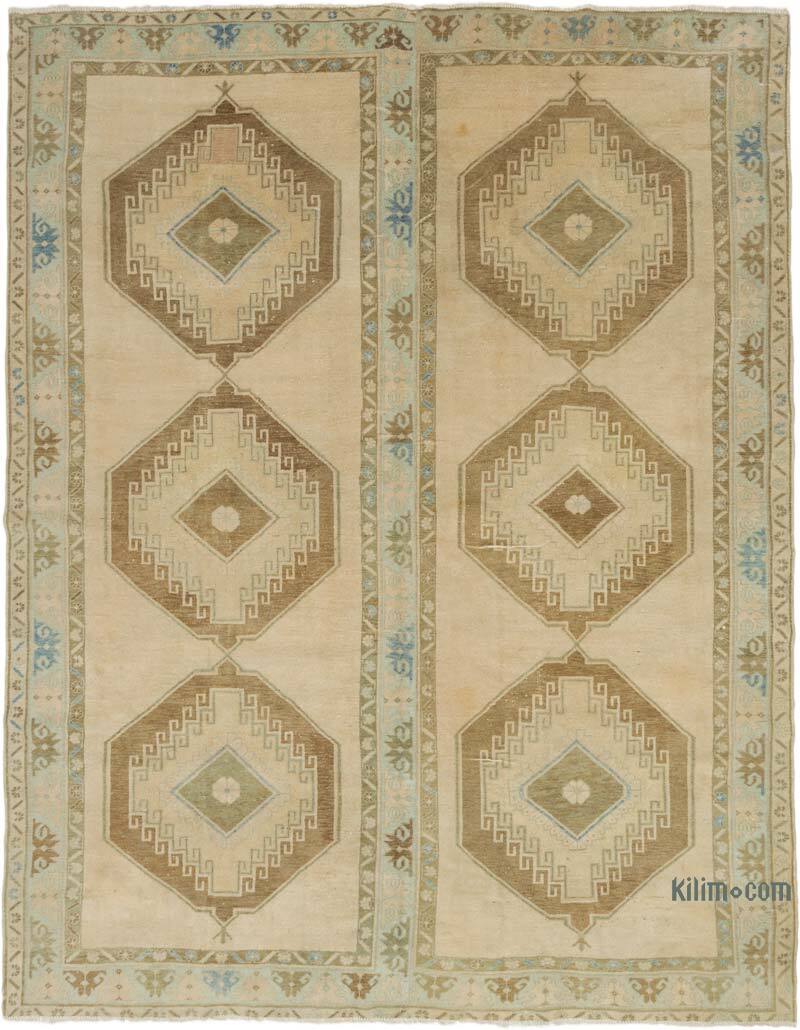 Vintage Turkish Hand-Knotted Rug - 8' 8" x 10' 10" (104" x 130") - K0075440