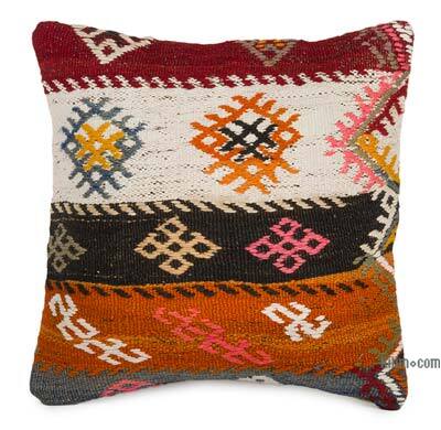 Kilim Pillow Cover - 1' 4" x 1' 4" (16" x 16")