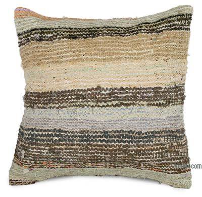 Kilim Pillow Cover - 1' 8" x 1' 8" (20" x 20")