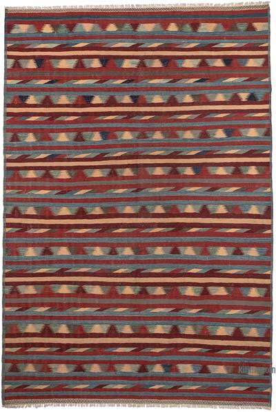 New Hand-Woven Kilim Rug - 6' 8" x 10'  (80" x 120")