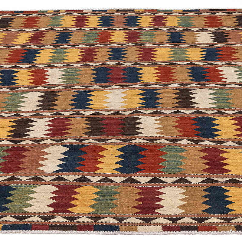 Yeni Kök Boya El Dokuma Kilim - 164 cm x 194 cm - K0075491