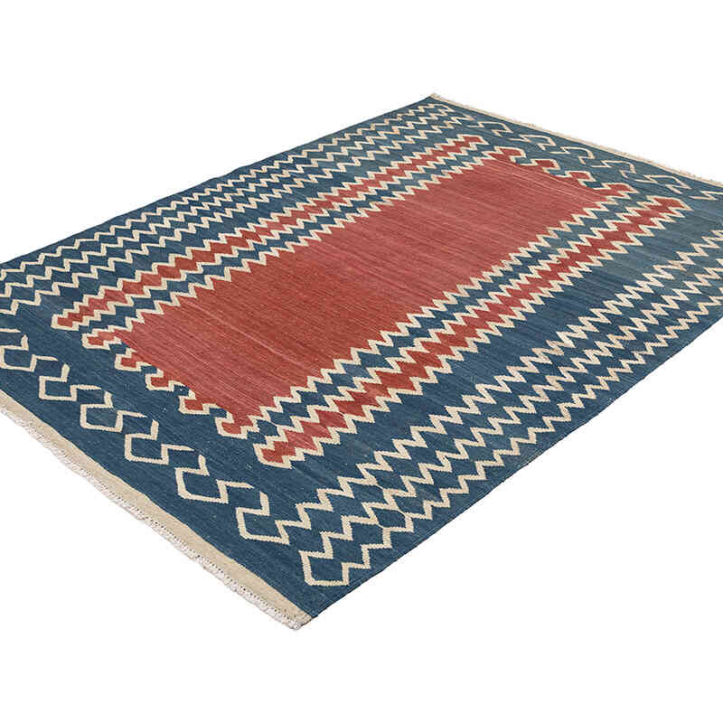 New Hand-Woven Kilim Rug - 5'  x 6' 7" (60" x 79") - K0075495
