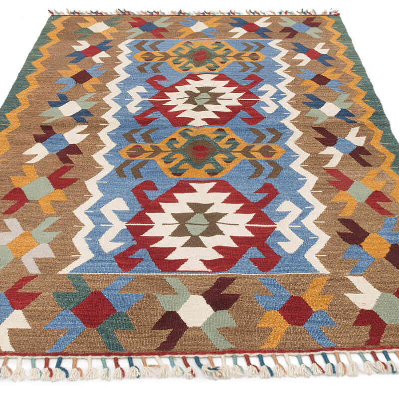 Yeni Kök Boya El Dokuma Kilim - 123 cm x 184 cm - K0075525