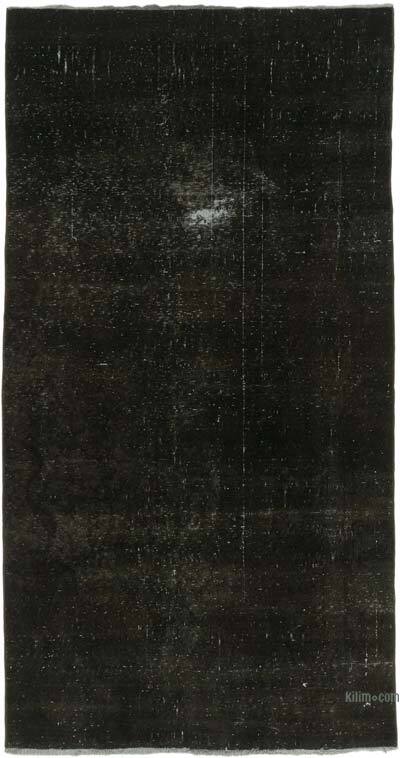 Over-dyed Vintage Hand-Knotted Turkish Rug - 3' 8" x 7'  (44" x 84")