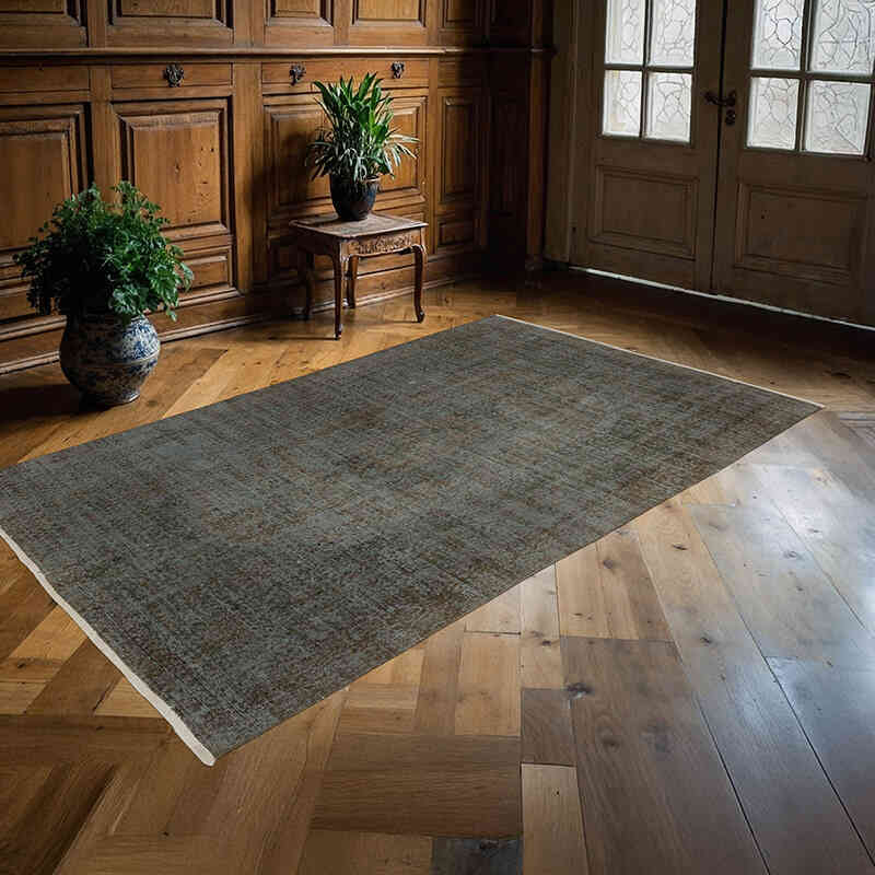 Boyali El Dokuma Vintage Hali - 140 cm x 235 cm - K0075529