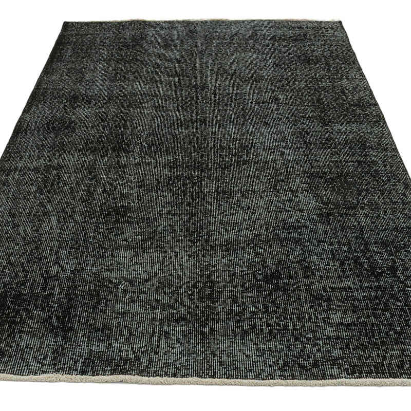 Over-dyed Vintage Hand-Knotted Turkish Rug - 3' 6" x 6' 1" (42" x 73") - K0075536
