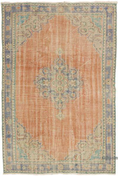 Vintage Turkish Hand-Knotted Rug - 6' 2" x 9'  (74" x 108")