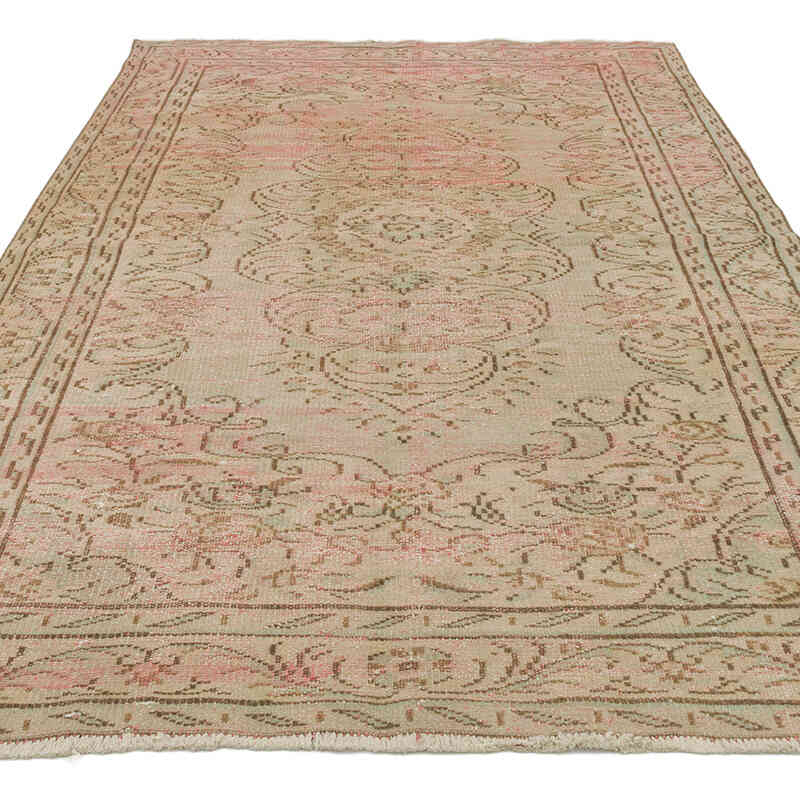 Vintage Turkish Hand-Knotted Rug - 5'  x 7' 9" (60" x 93") - K0075540