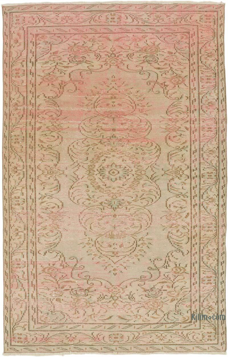 Vintage Turkish Hand-Knotted Rug - 5'  x 7' 9" (60" x 93") - K0075540