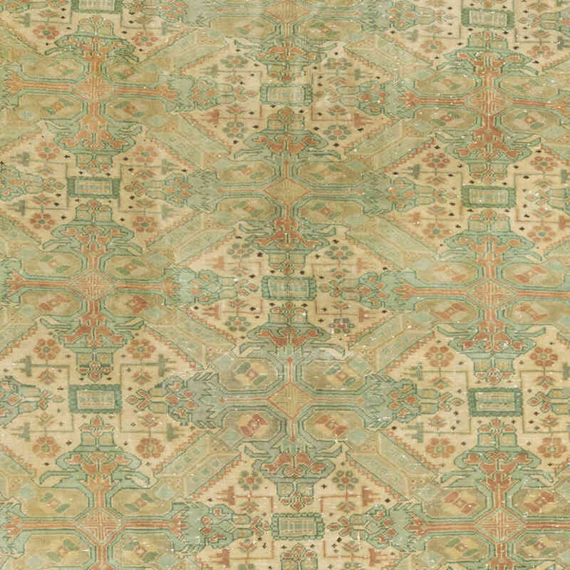 Vintage Turkish Hand-Knotted Rug - 6' 2" x 8'  (74" x 96") - K0075541
