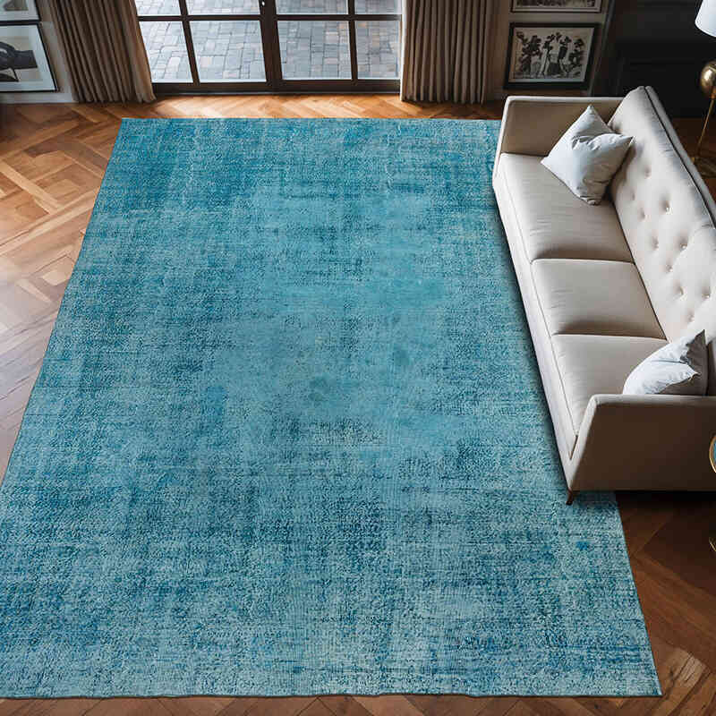 Alfombra Turca Vintage Sobre-teñida - 253 cm x 392 cm - K0075543