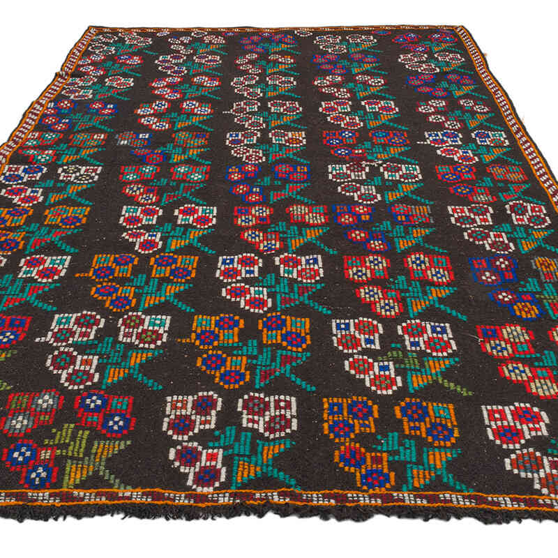 Vintage Anatolian Jijim Rug - 5' 3" x 9' 1" (63" x 109") - K0075546