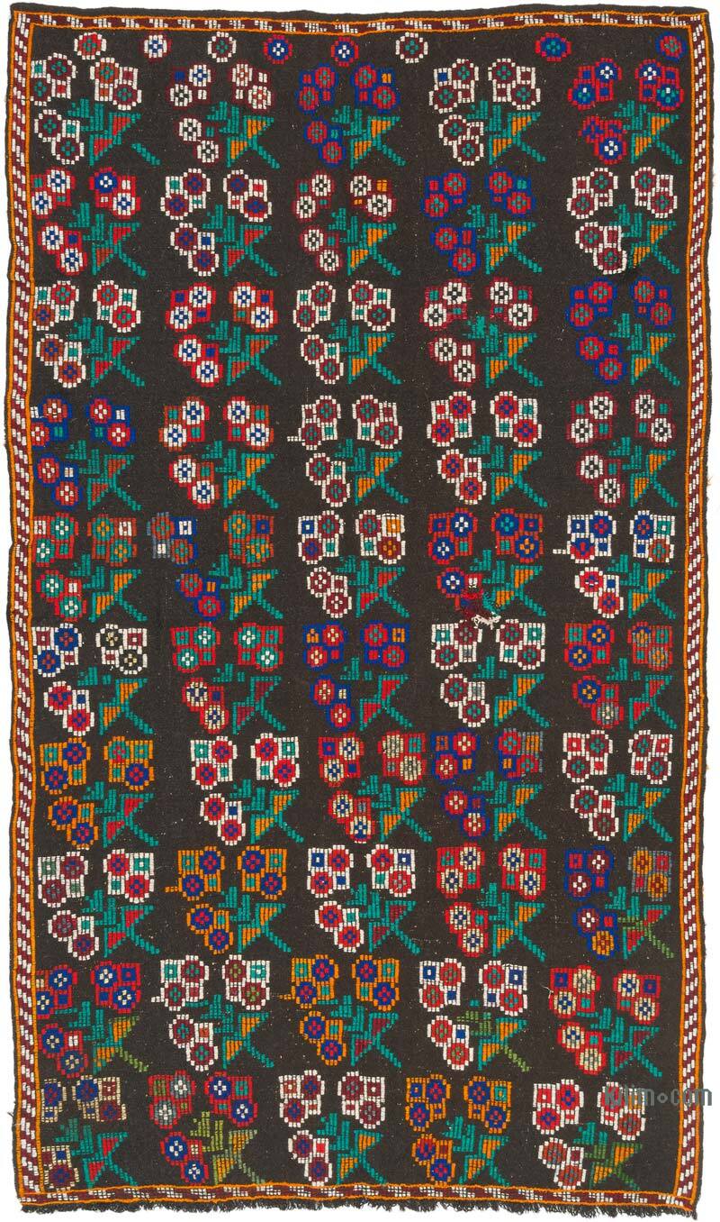 Vintage Anatolian Jijim Rug - 5' 3" x 9' 1" (63" x 109") - K0075546