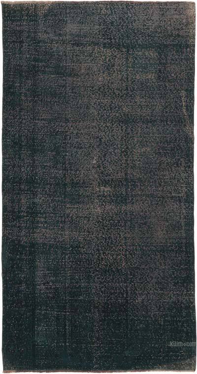 Over-dyed Vintage Hand-Knotted Turkish Rug - 4' 2" x 8'  (50" x 96")