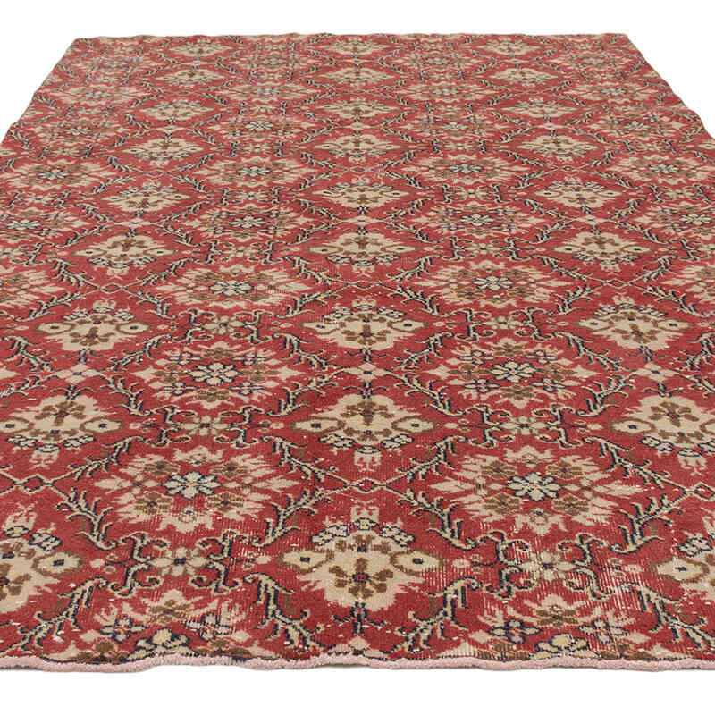 Vintage Turkish Hand-Knotted Rug - 6' 4" x 10' 3" (76" x 123") - K0075552