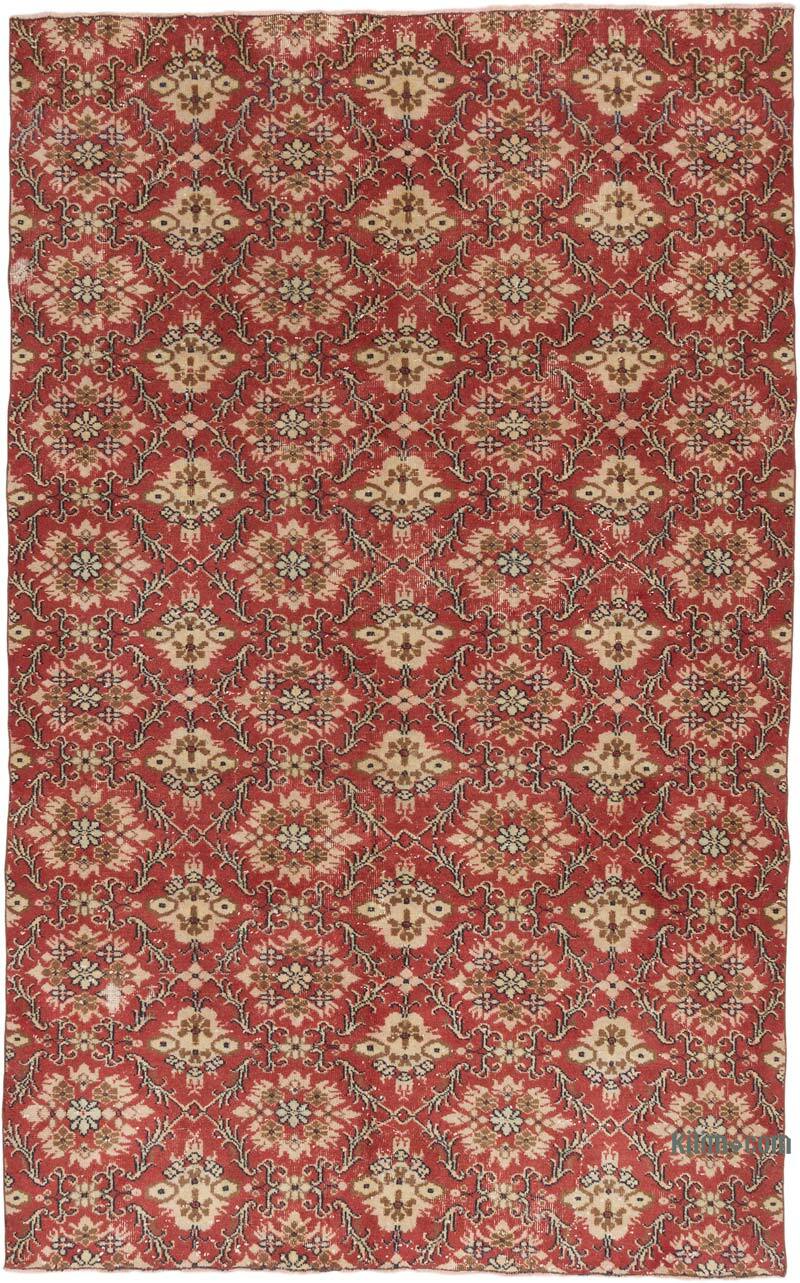 Vintage Turkish Hand-Knotted Rug - 6' 4" x 10' 3" (76" x 123") - K0075552