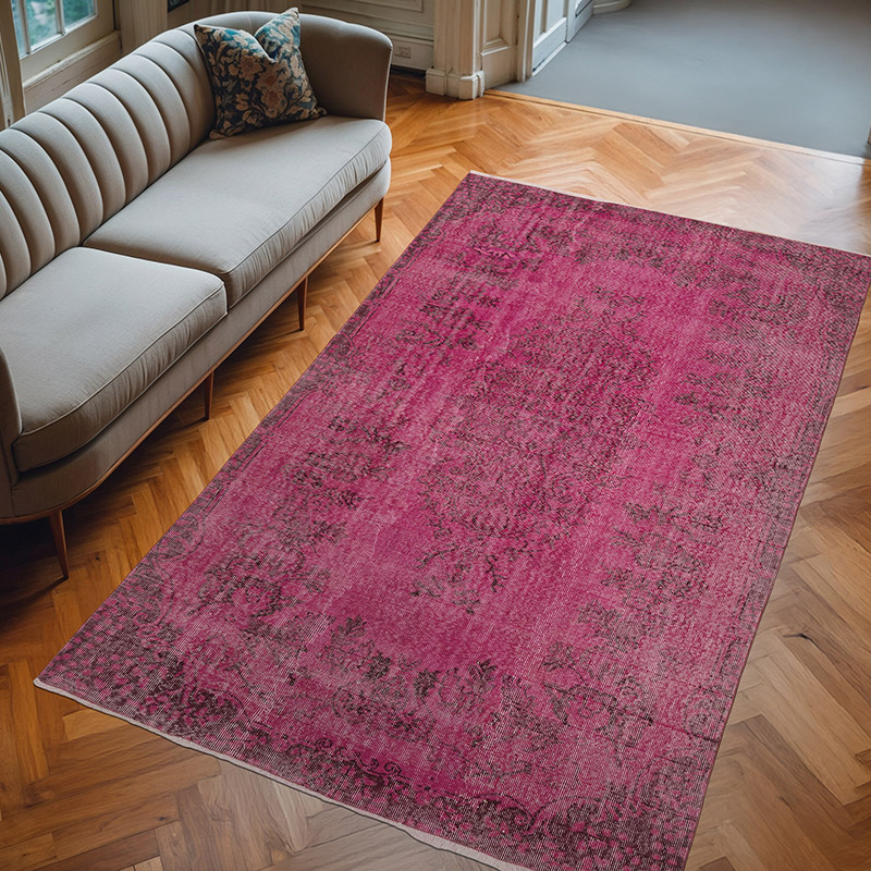 Alfombra Turca Vintage Sobre-teñida - 173 cm x 285 cm - K0075553