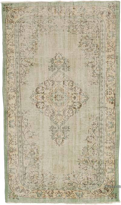 Vintage Turkish Hand-Knotted Rug - 5' 5" x 9' 3" (65" x 111")