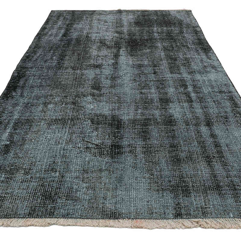Over-dyed Vintage Hand-Knotted Turkish Rug - 4' 6" x 8' 3" (54" x 99") - K0075559