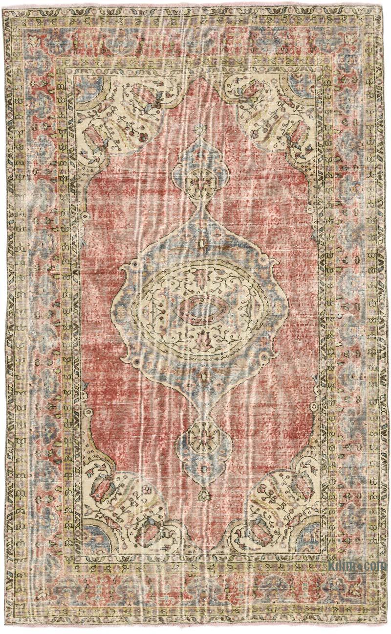 Vintage Turkish Hand-Knotted Rug - 5' 3" x 8' 6" (63" x 102") - K0075560