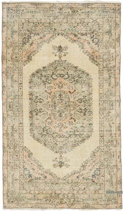 Vintage Turkish Hand-Knotted Rug - 3' 10" x 6' 7" (46" x 79")