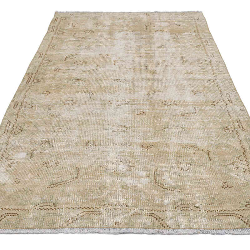 Vintage Turkish Hand-Knotted Rug - 3' 10" x 7' 1" (46" x 85") - K0075563