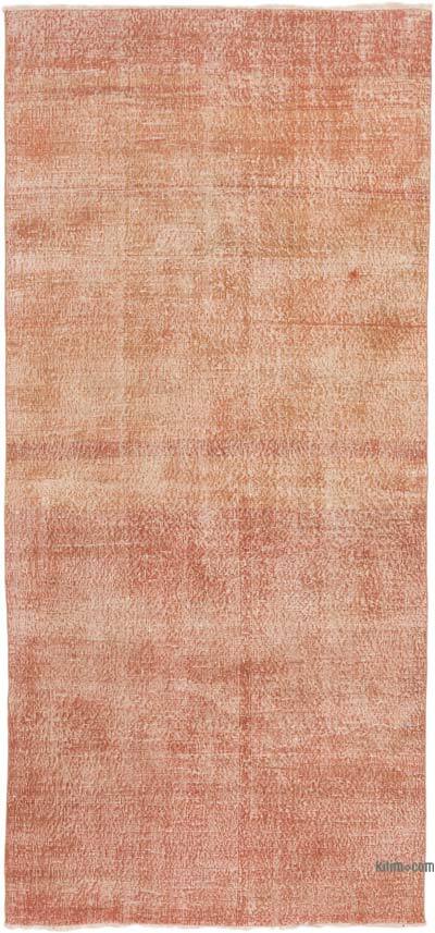 Over-dyed Vintage Hand-Knotted Turkish Rug - 4' 4" x 9' 2" (52" x 110")