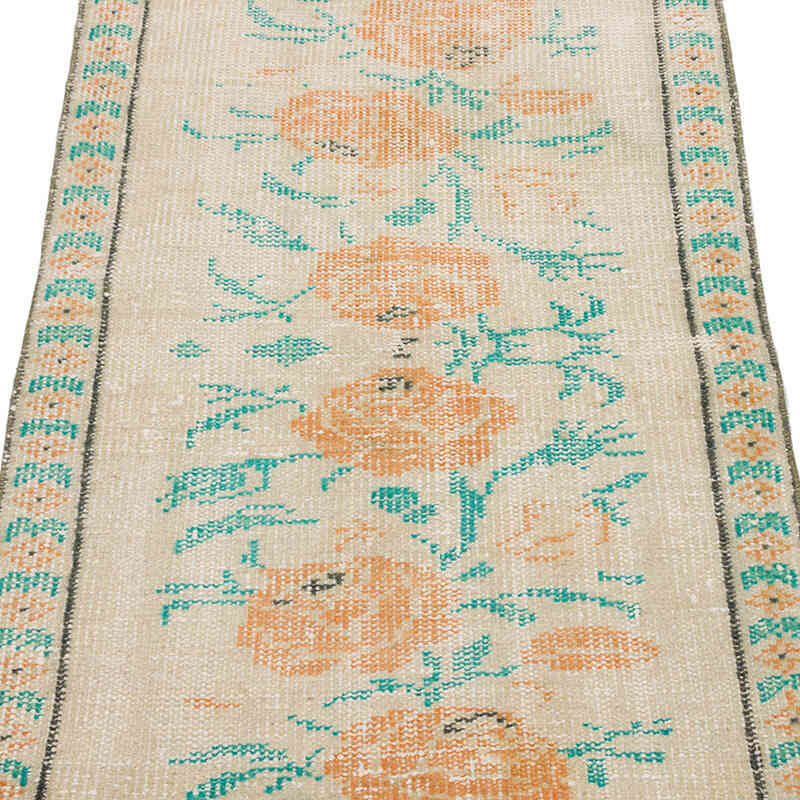 Alfombra Vintage Turca Anudada a Mano - 72 cm x 110 cm - K0075567