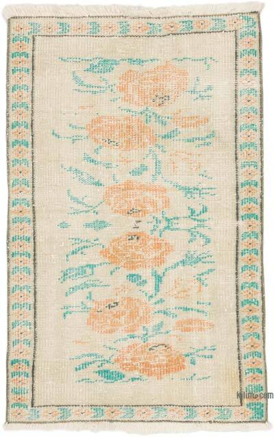 Vintage Turkish Hand-Knotted Rug - 2' 4" x 3' 7" (28" x 43")