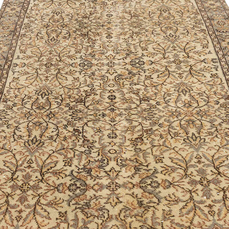 Alfombra Vintage Turca Anudada a Mano - 158 cm x 265 cm - K0075580
