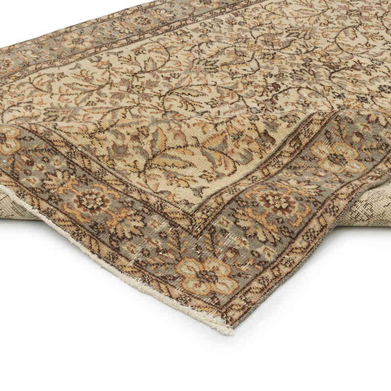 Alfombra Vintage Turca Anudada a Mano - 158 cm x 265 cm - K0075580