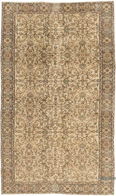 Vintage Turkish Hand-Knotted Rug - 5' 2" x 8' 8" (62" x 104")