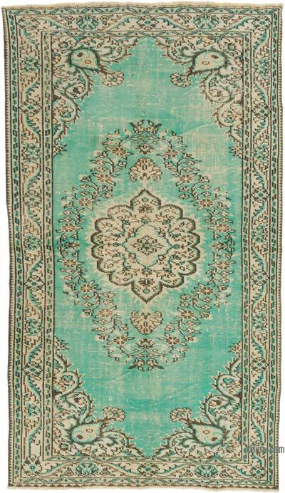 Vintage Turkish Hand-Knotted Rug - 5' 5" x 9' 1" (65" x 109")