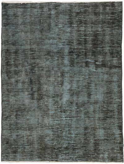 Over-dyed Vintage Hand-Knotted Turkish Rug - 3' 7" x 4' 7" (43" x 55")