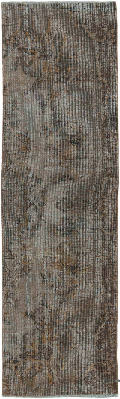 Over-dyed Turkish Vintage Runner Rug - 2' 4" x 7' 8" (28" x 92")