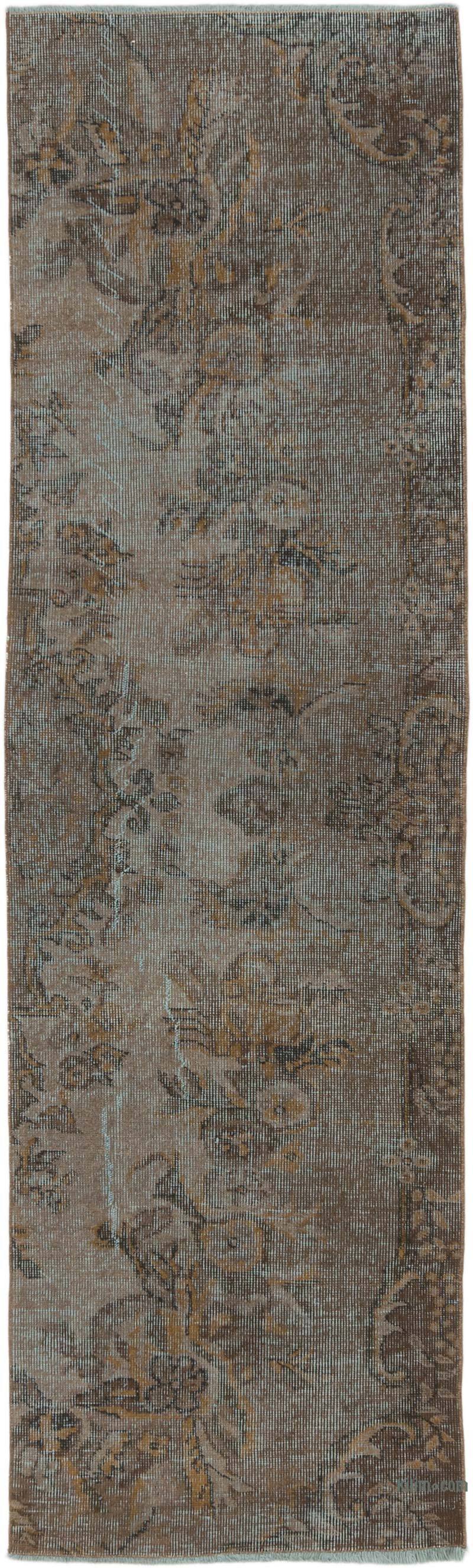 Over-dyed Turkish Vintage Runner Rug - 2' 4" x 7' 8" (28" x 92") - K0075592