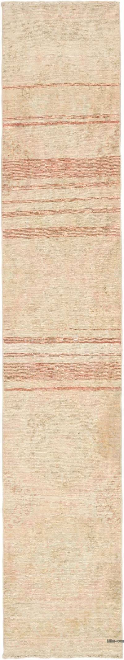 Vintage Turkish Hand-Knotted Runner - 2' 4" x 12' 6" (28" x 150")