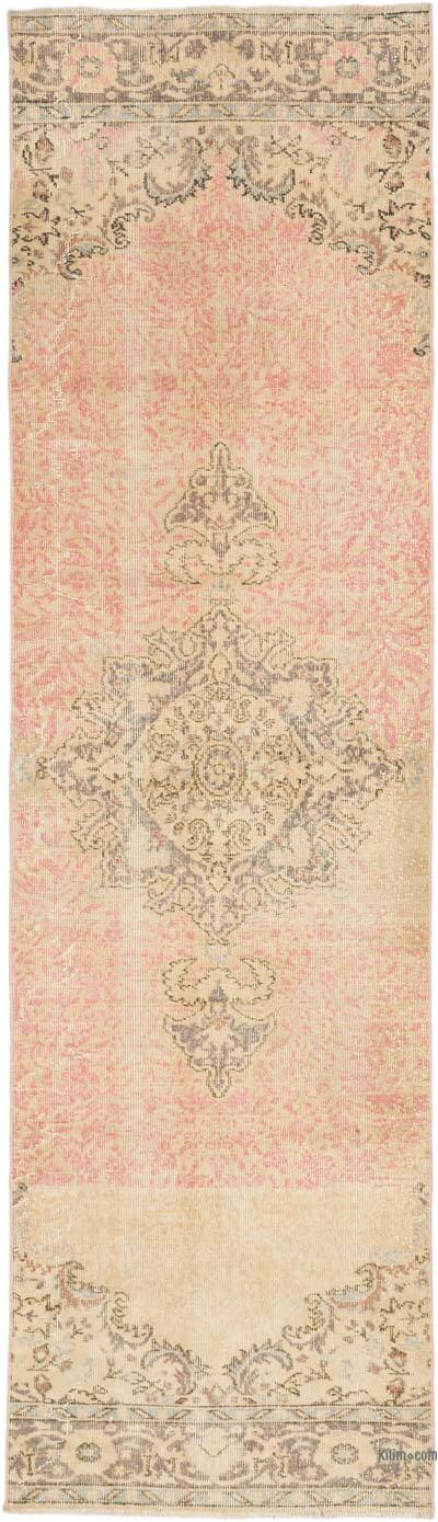 Vintage Turkish Hand-Knotted Runner - 2' 9" x 9' 10" (33" x 118")