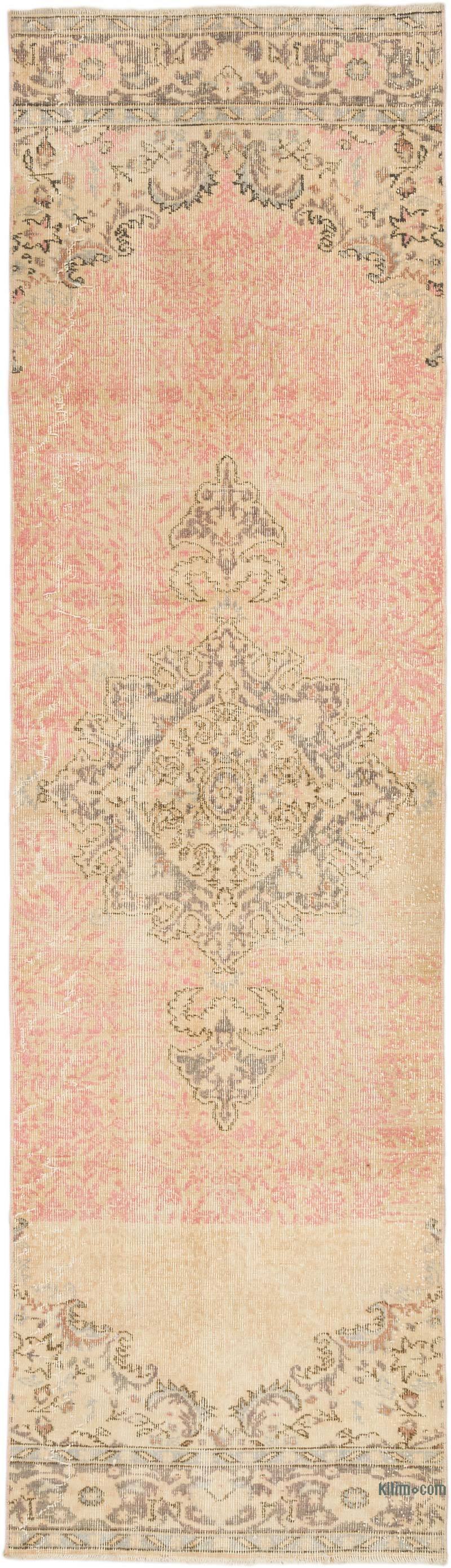 Vintage Turkish Hand-Knotted Runner - 2' 9" x 9' 10" (33" x 118") - K0075603