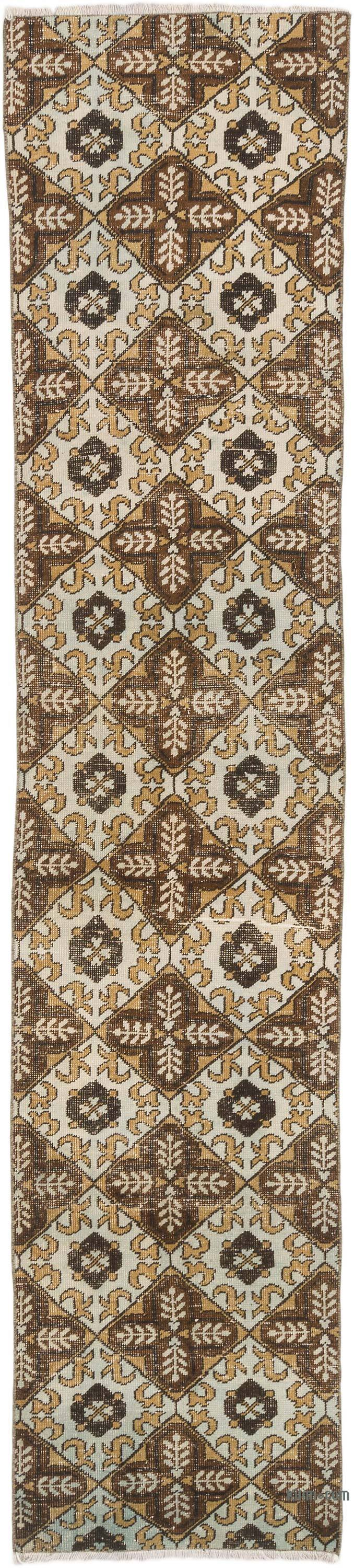 Alfombra Turca Vintage De Pasillo - 67 cm x 298 cm - K0075605