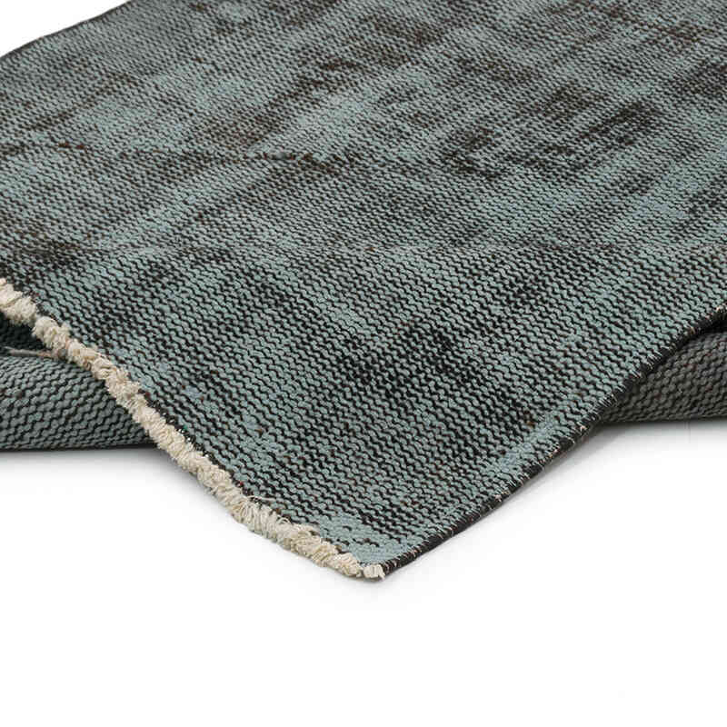 Over-dyed Vintage Hand-Knotted Turkish Runner - 3'  x 9' 9" (36" x 117") - K0075609
