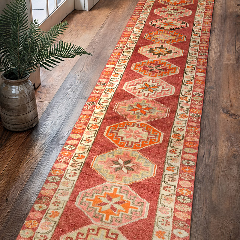 Vintage Anadolu Yolluk - 86 cm x 384 cm - K0075612