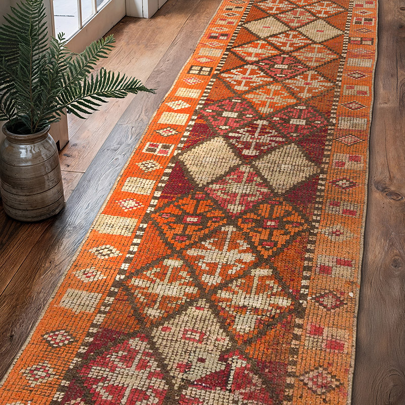 Vintage Anadolu Yolluk - 82 cm x 306 cm - K0075613
