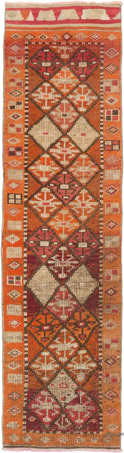Vintage Tribal Runner Rug - 2' 8" x 10'  (32" x 120")
