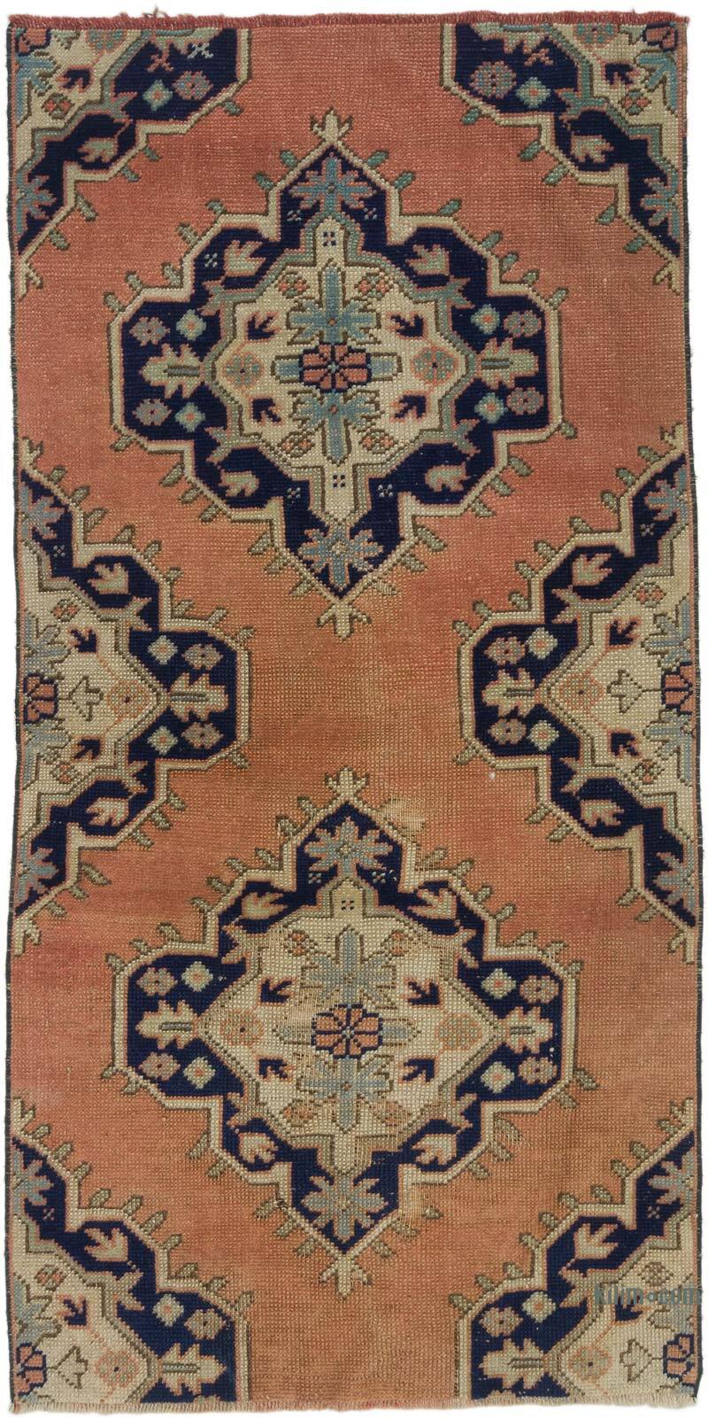 Vintage Turkish Hand-Knotted Rug - 2' 9" x 5' 8" (33" x 68") - K0075619