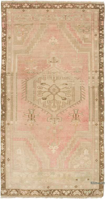 El Dokuma Vintage Halı - 114 cm x 211 cm