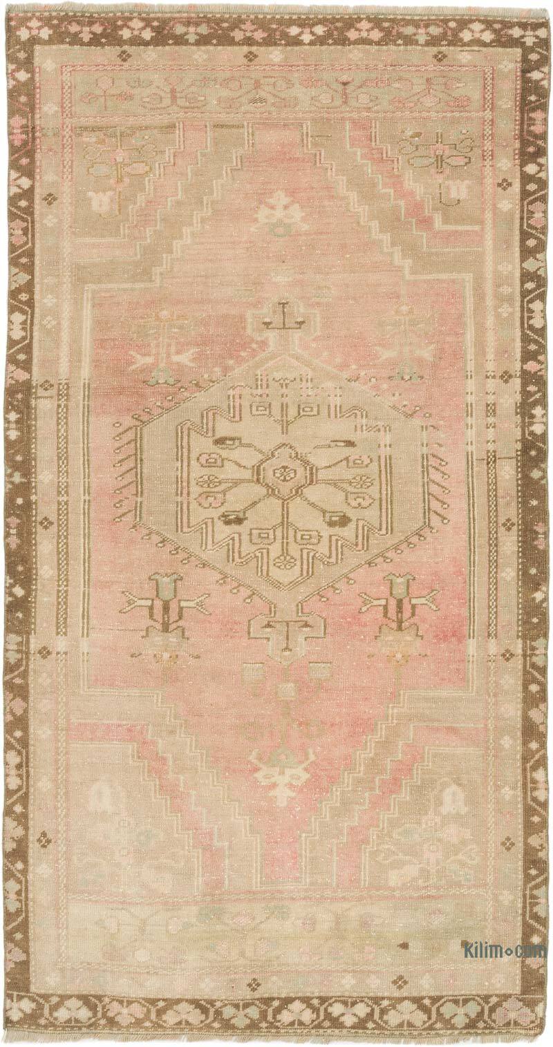 Vintage Turkish Hand-Knotted Rug - 3' 9" x 6' 11" (45" x 83") - K0075623