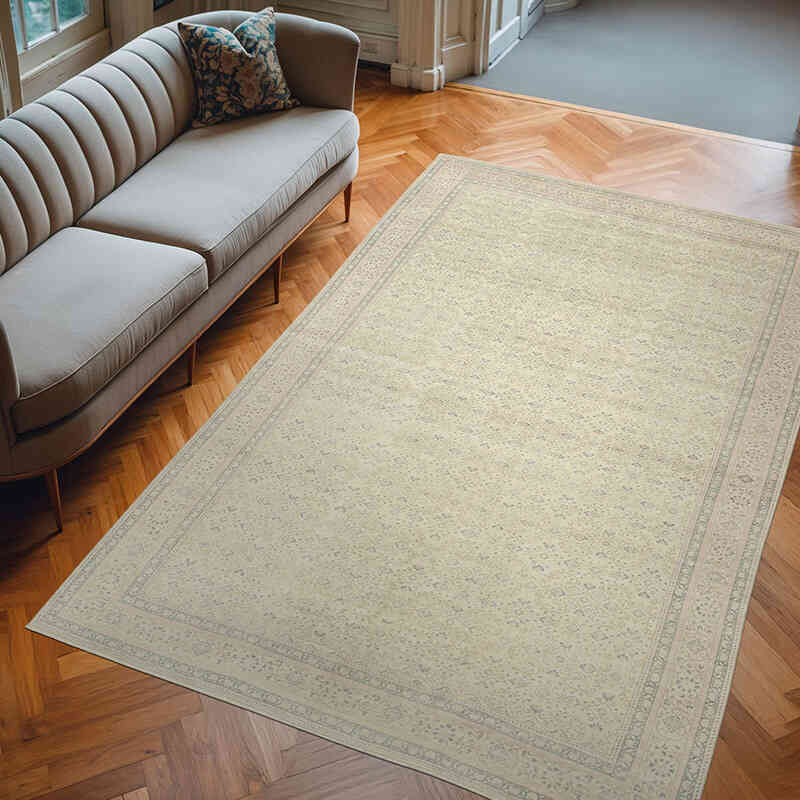 Vintage Turkish Hand-Knotted Rug - 6' 4" x 9' 7" (76" x 115") - K0075627
