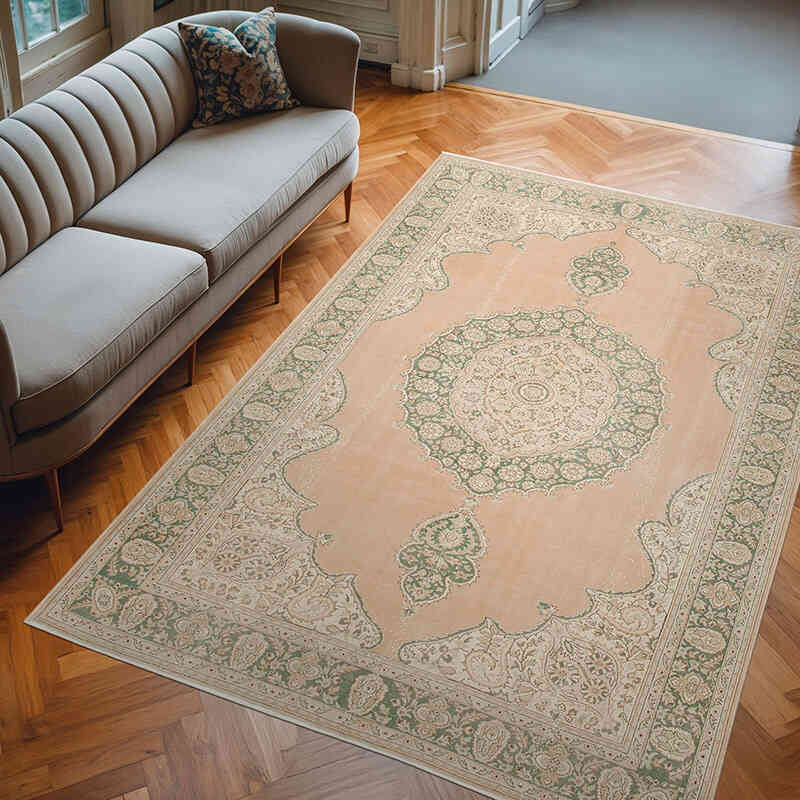 Vintage Turkish Hand-Knotted Rug - 6' 9" x 9' 10" (81" x 118") - K0075630