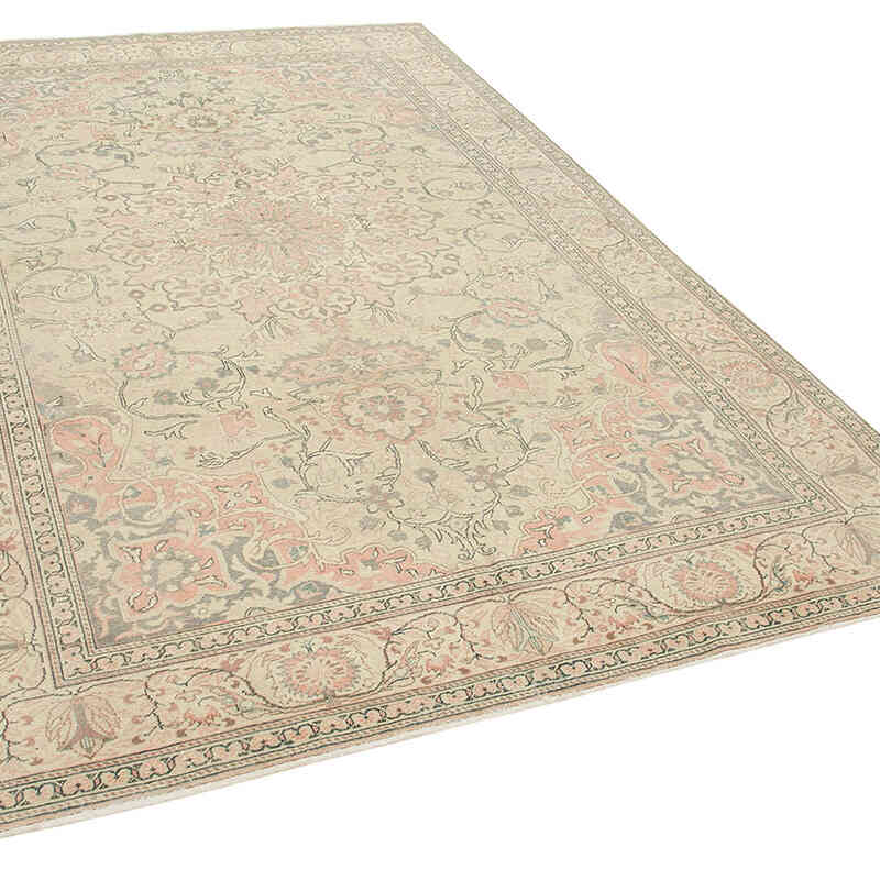 Alfombra Vintage Turca Anudada a Mano - 193 cm x 290 cm - K0075632